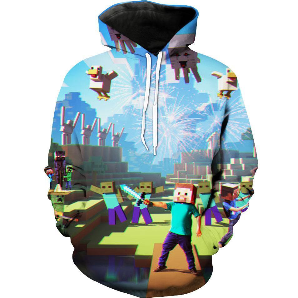 Minecraft Hoodie 3D