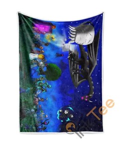 Minecraft Sherpa Fleece Blanket Fun Gift for Family, for Couple