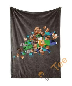 Minecraft Sherpa Fleece Blanket Gifts for Family, for Couple