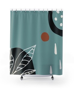 Minimalist Shower Curtain Restroom Decor Scandinavian Bath Curtain