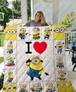Minions Quilt Blanket Bedding Set for Home Décor