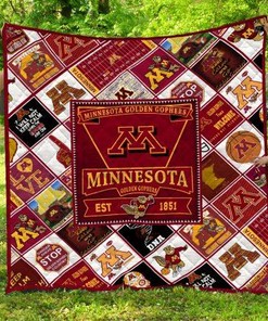 Minnesota Golden Gophers EST 11 Quilt Blanket Bedding Set
