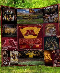 Minnesota Golden Gophers Ncaa Combined Quilt Blanket Bedding Set