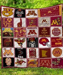 Minnesota Golden Gophers Quilt Blanket Bedding Set