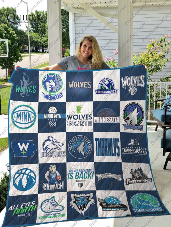 Minnesota Timberwolves Is Back Collected Quilt Blanket Bedding Set