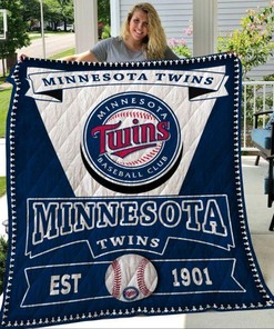 Minnesota Twins Baseball 11 Quilt Blanket Bedding Set