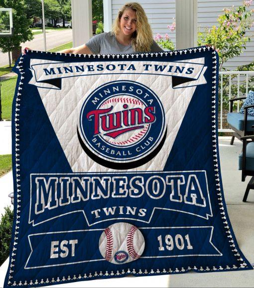Minnesota Twins Baseball 11 Quilt Blanket Bedding Set