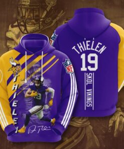 Minnesota Vikings Custom Sport All Over Print Hoodie 3D