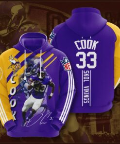 Minnesota Vikings Custom Sport All Over Print Hoodie 3D 10