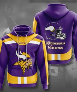 Minnesota Vikings Custom Sport All Over Print Hoodie 3D 11