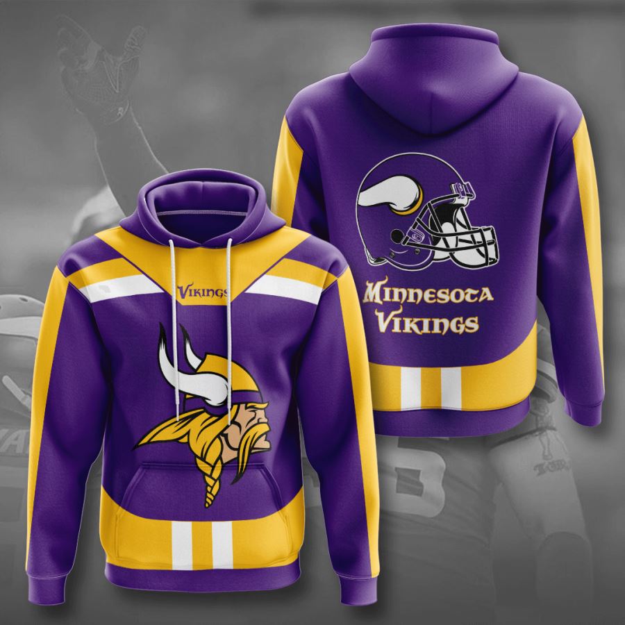 Minnesota Vikings Custom Sport All Over Print Hoodie 3D 11