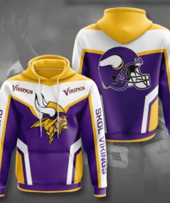Minnesota Vikings Custom Sport All Over Print Hoodie 3D 12