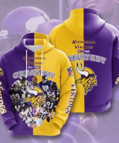 Minnesota Vikings Custom Sport All Over Print Hoodie 3D 17