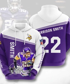 Minnesota Vikings Custom Sport All Over Print Hoodie 3D 4
