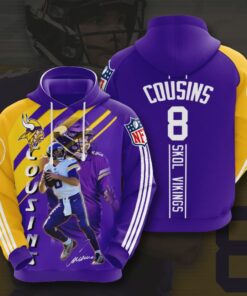 Minnesota Vikings Custom Sport All Over Print Hoodie 3D 5