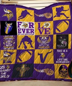 Minnesota Vikings For Fans Quilt Blanket Bedding Set