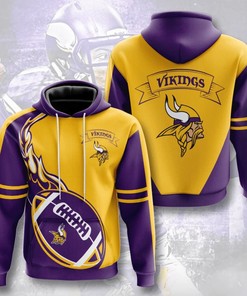 Minnesota Vikings Hoodie Flame Balls Graphic Gift for Fans