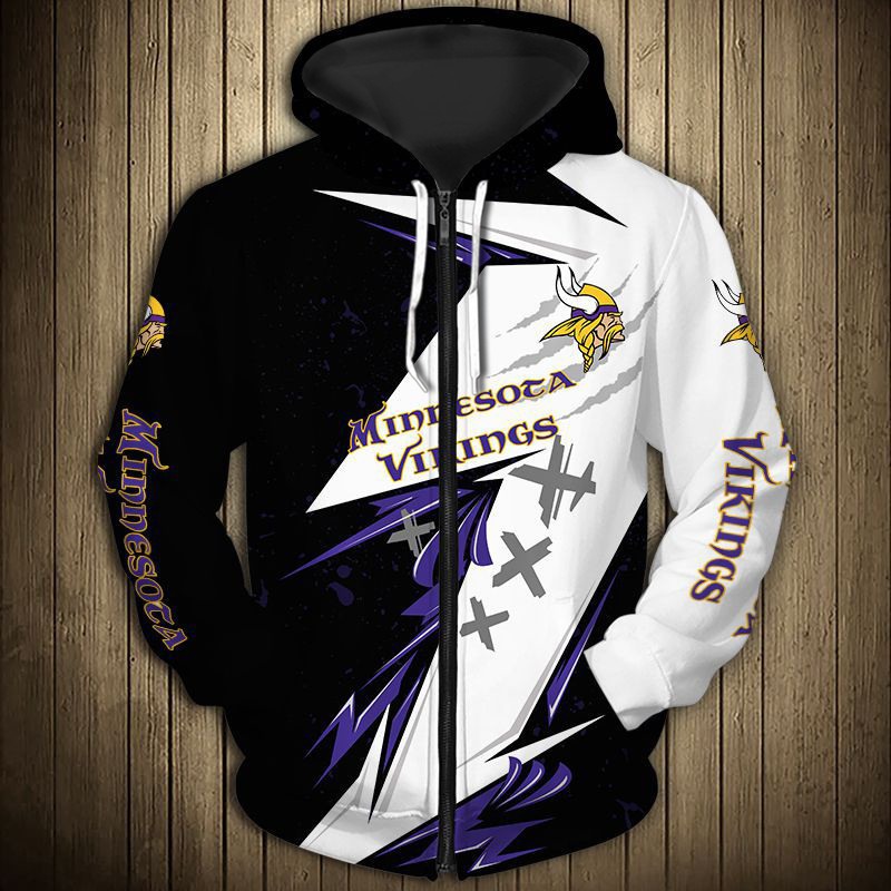 Minnesota Vikings Hoodie Thunder Graphic Gifts for Fans