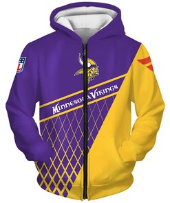 Minnesota Vikings Hoodie Zip Hoodie Gift for Fan