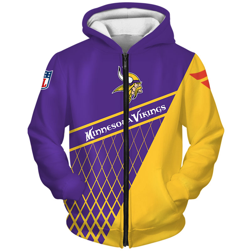 Minnesota Vikings Hoodie Zip Hoodie Gift for Fan