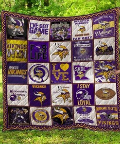 Minnesota Vikings I Stay Loyal Quilt Blanket Bedding Set