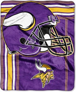 Minnesota Vikings Sherpa Blanket Fleece Blanket Gifts for Nfl Fans
