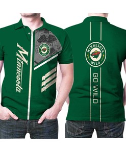 Minnesota Wild Go Wild Nhl Ice Hockey Team Logo Camouflage Gift For Minnesota Wild Fans Ice Hockey Lovers Polo Shirt All Over Print Shirt 3d T-shirt