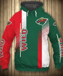 Minnesota Wild Hoodie 3D Cute Design Pullover Nhl