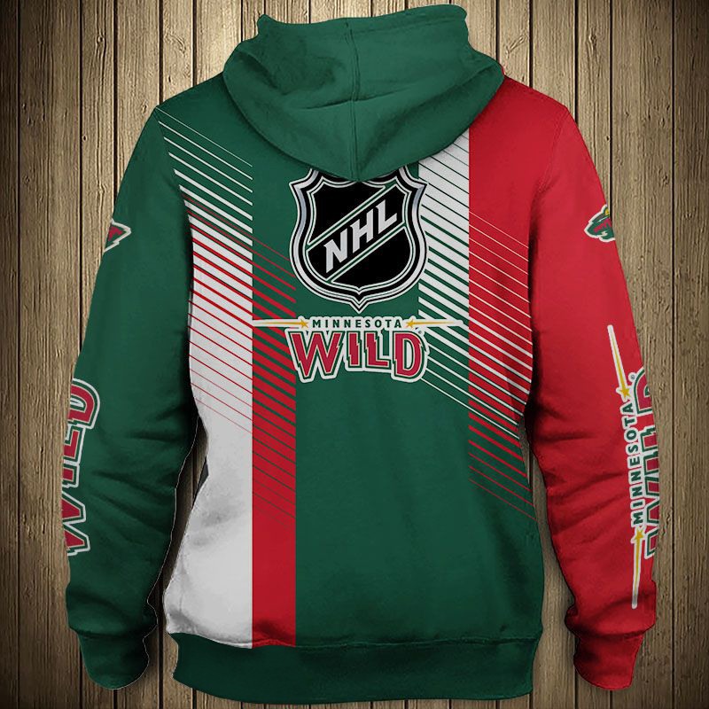 Minnesota Wild Hoodie 3D Cute Design Pullover Nhl - Image 2