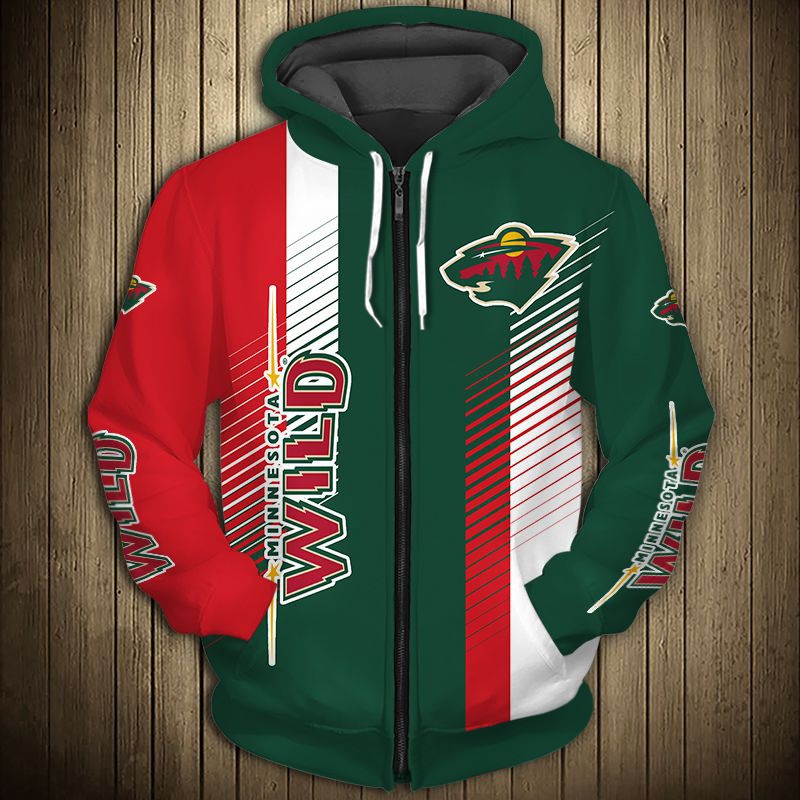 Minnesota Wild Hoodie 3D Cute Design Pullover Nhl - Image 3