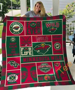 Minnesota Wild Quilt Blanket Bedding Set With Pilliwcases Option For Picnic Or Home Decor