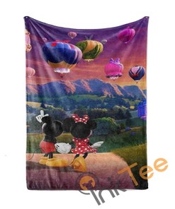 Minnie And Mickey Mouse Couple Limited Edition Sherpa Fleece Blanket Gift