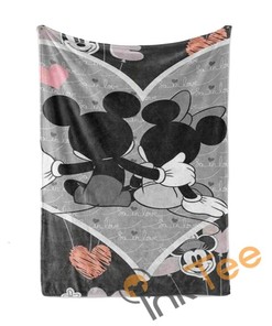 Minnie And Mickey Mouse Happy Couple Limited Edition 4103 Sherpa Fleece Blanket Gifts for Family, for Couple