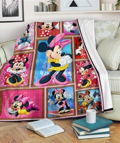 Minnie Mouse Amazing Sherpa Fleece Blanket Gifts for Family, for Couple