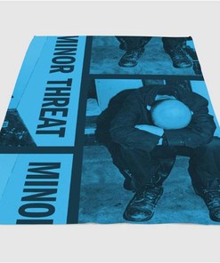 Minor Threat Straight Edge Sherpa Fleece Blanket Gifts for Family, for Couple