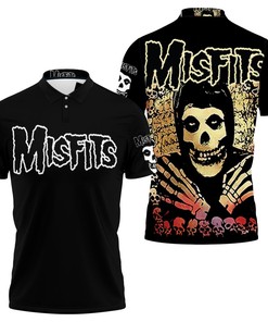 Misfits Punk Rock Band Skull Skeleton For Fan 3d Jersey Polo Shirt All Over Print Shirt 3d T-shirt