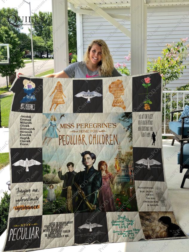Miss Peregrine's Home For Peculiar Children Quote Collection Quilt Blanket