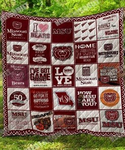 Missouri State Bears Ncaa Collection Quilt Blanket Bedding Set