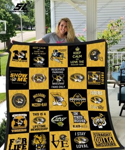 Missouri Tigers Collected Quilt Blanket Bedding Set