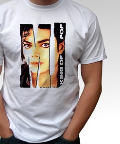Mj Michael Jackson King Of Pop White T Shirt Top
