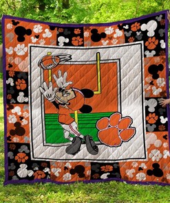 Mk Clemson Tigers Quilt Blanket Bedding Set for Home Décor