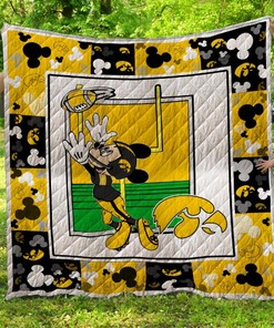 Mk Iowa Hawkeyes Quilt Blanket