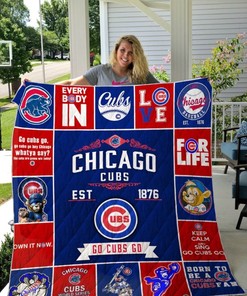 Mlb Chicago Cubs Collection Quilt Blanket Bedding Set