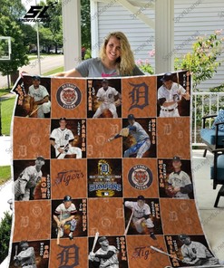 Mlb Detroit Tigers Collected The Players Quilt Blanket Bedding Set