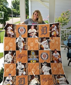 Mlb Detroit Tigers Loved Quilt Blanket Bedding Set