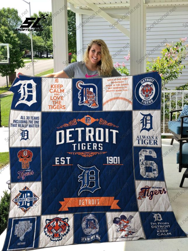 Mlb Detroit Tigers Quilt Blanket