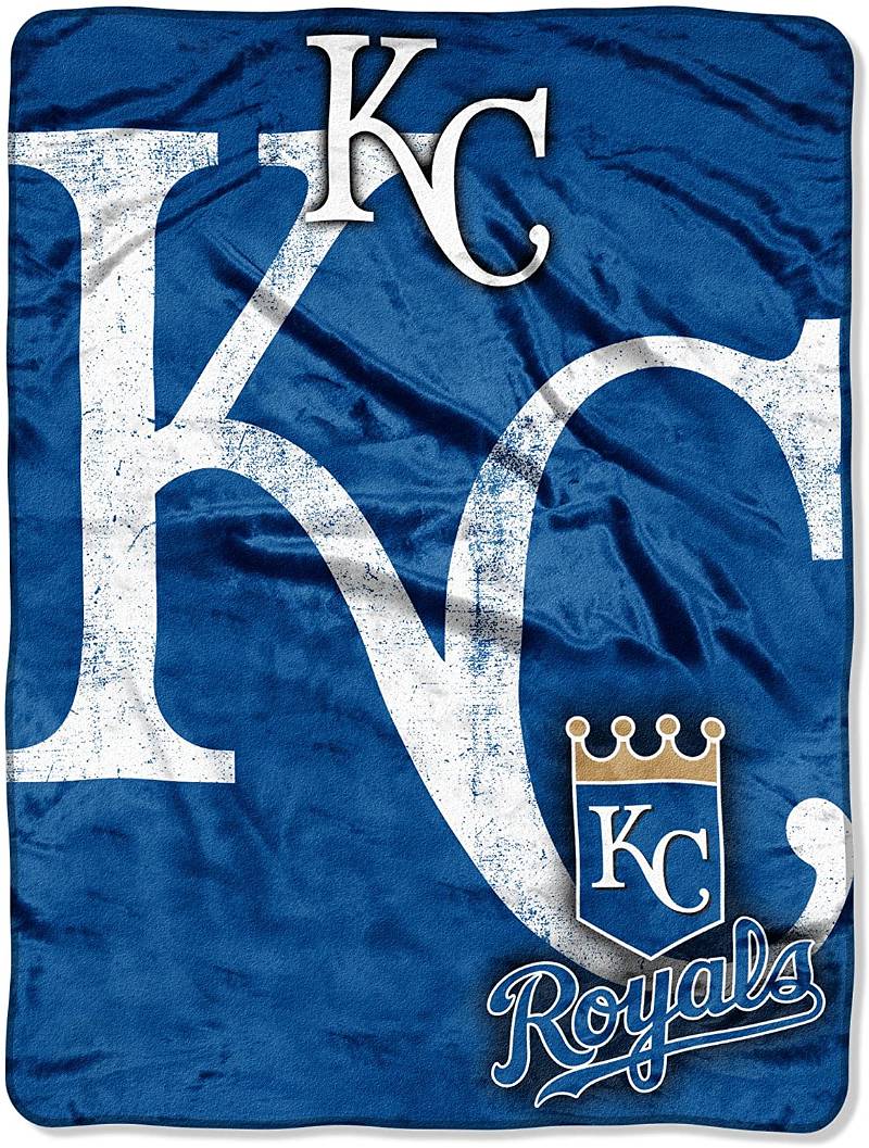 Mlb Soft Cozy Washable Kansas City Royals Sherpa Fleece Blanket Gifts for Family, for Couple