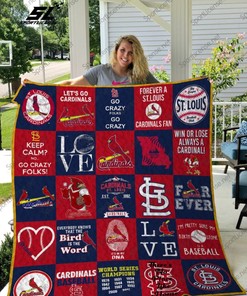 Mlb St. Louis Cardinals 25 Quilt Blanket DUP