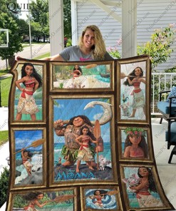 Moana Disney Cartoon Gift Quilt Blanket Bedding Set