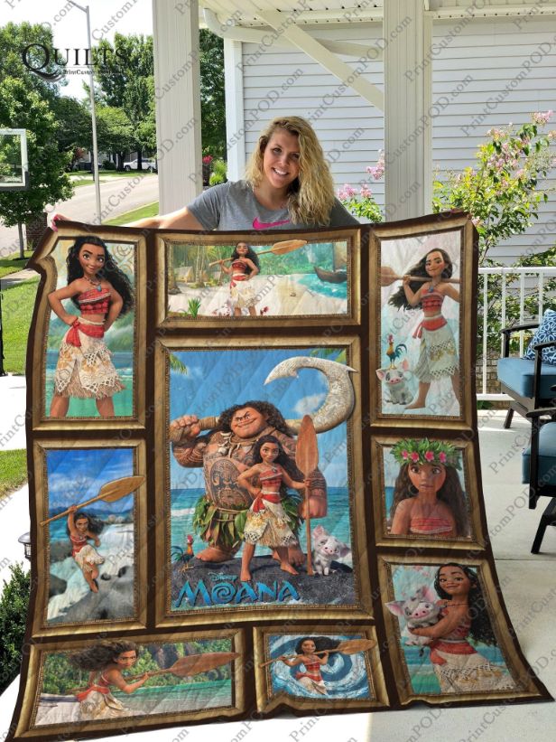 Moana Disney Cartoon Gift Quilt Blanket Bedding Set